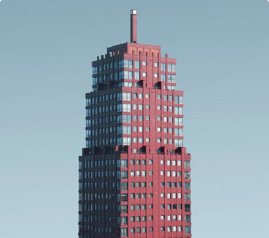 Glass office tower