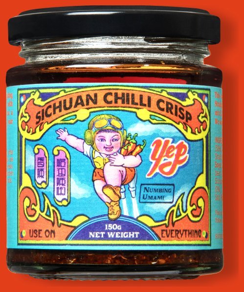 A 150 g jar of Yep Kitchen Sichuan Chilli Crisp